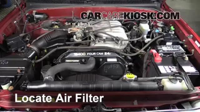 2001 Toyota Tacoma DLX 3.4L V6 Extended Cab Pickup Air Filter (Engine) Replace